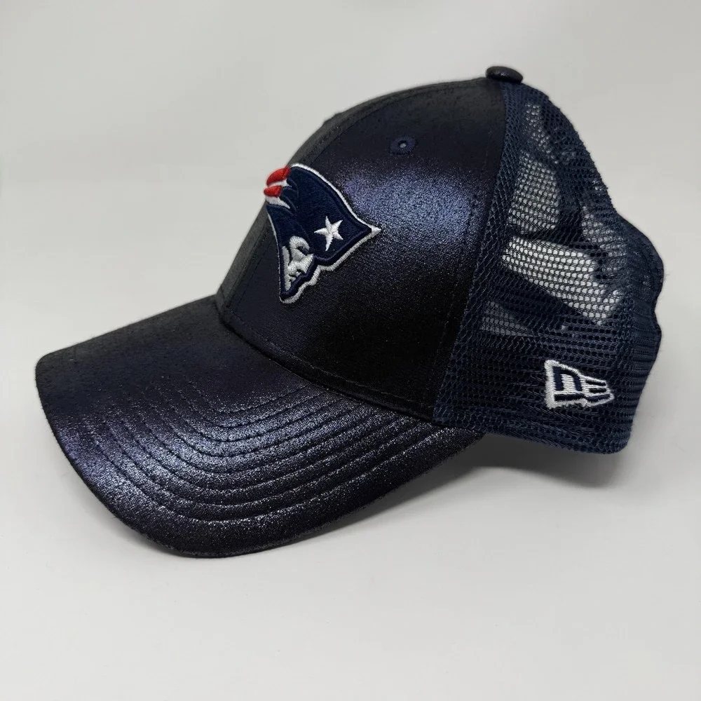 New England Patriots Hat Cap Snap Back Womens One Size Blue NFL Football New Era